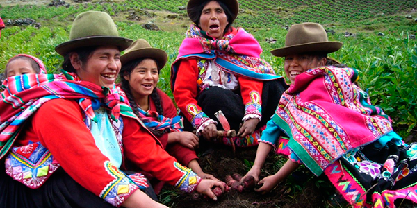 Mujeres laborando en el campo - guardianas de las semillas