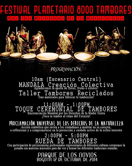 Afiches del festival de los 8000 tambores
