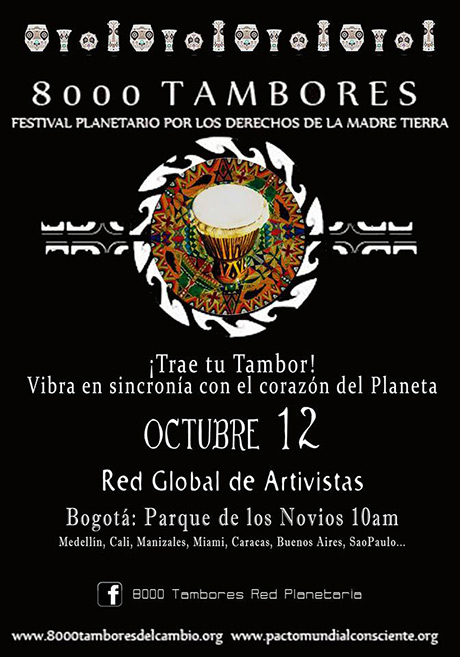 Afiches del festival de los 8000 tambores