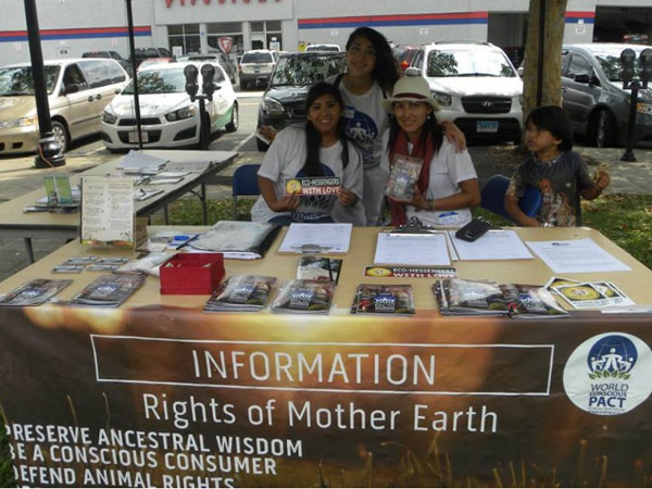 Collecting Signature for the Universal Declaration for the Rights of Mother Earth